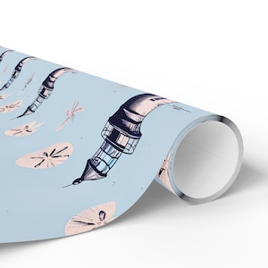 Papier cadeau Lighthouse : thème marin océan, papier d'art 90 g image 8