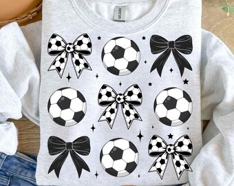 Retro Soccer Bow Png Svg, Soccer Bow Png, Game Day Svg, Coquette Soccer Png Shirt Design, Fall Sports Png, Soccer Mom Png, Soccer Mama Png