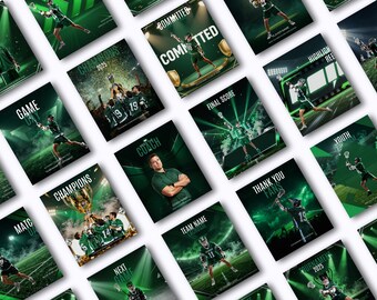 Lacrosse Social Media Templates Editable Canva Template Game Day Graphics Coach Team Player Sports Marketing Instagram Best Selling