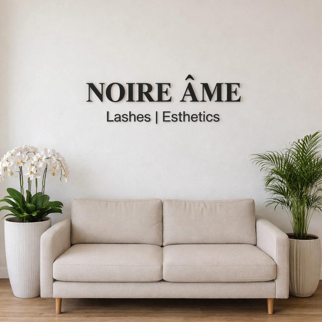 Custom 3D Acrylic Business Sign for Beauty Salon | Luxury Wall Logo for ...