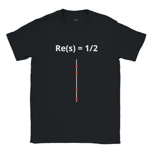 Riemann Hypothesis Math T-Shirt | Funny Nerd Shirt | Minimalist Math Design | Programmer Gift