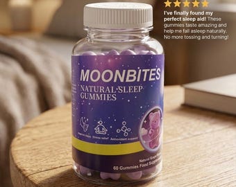 Integratore alimentare vegano senza OGM per dormire / 60 caramelle gommose al gusto d'uva / Migliora il sonno e il rilassamento