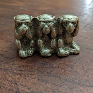 Three Wise Monkeys  Brass Monkeys