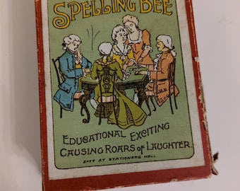 Antique Spelling Bee Card Game