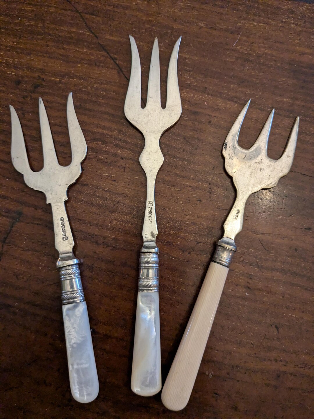 Antique Bread Forks Instant Collection of Three Vintage Tea Time ...