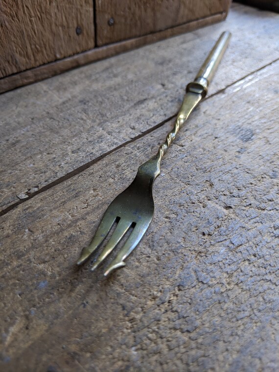 Antique Pickle Fork Bone Handle Etsy