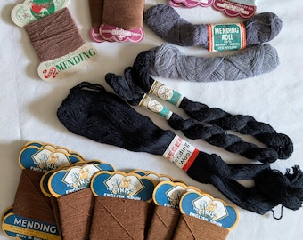 Vintage Mending and Darning Threads Job Lot