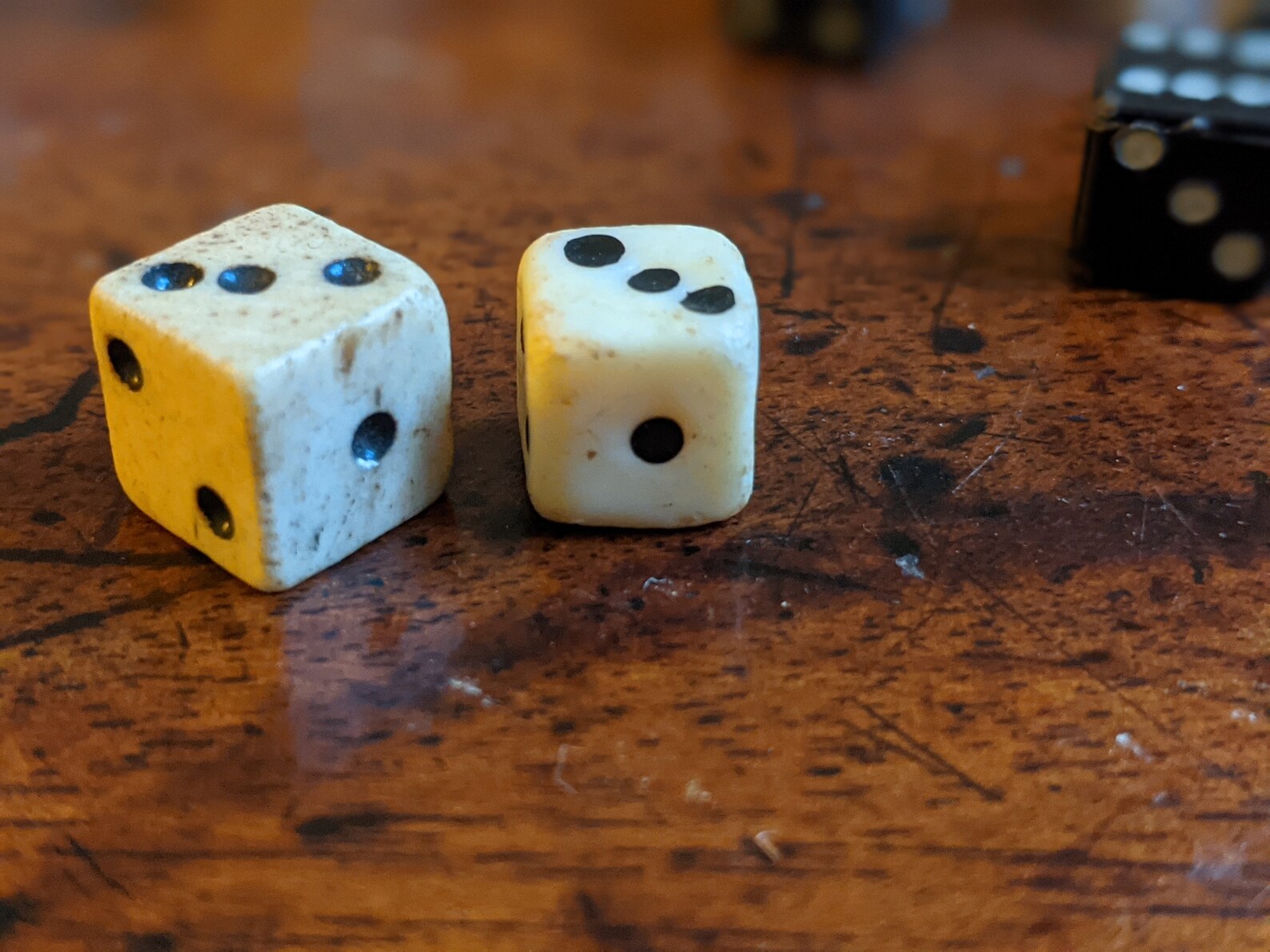 Assorted Dice Antique Dice Bone Dice Miniature Dice Porcelain Etsy