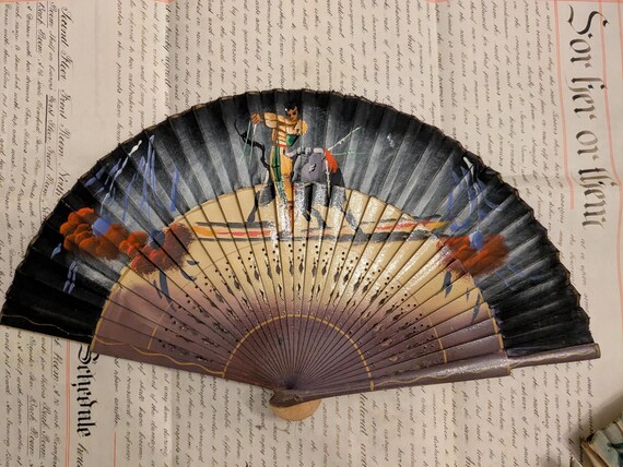 Instant Collection Of Vintage Hand Fans Spare and Repairs View 2