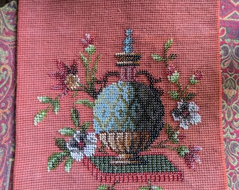 Vintage Beaded Panel Hand Work Beaded Panel