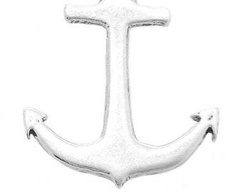 Sterling Silver One Sided Faith Anchor Charm or Pendant