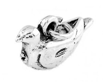 20pcs Craft Supplies Double Sided Dove Charms Dove Charms Armor of God Charm Findings Bird Charms Turtle Dove Charms