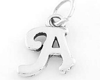 Sterling Silver Alphabet Letters Initials A-Z Charm