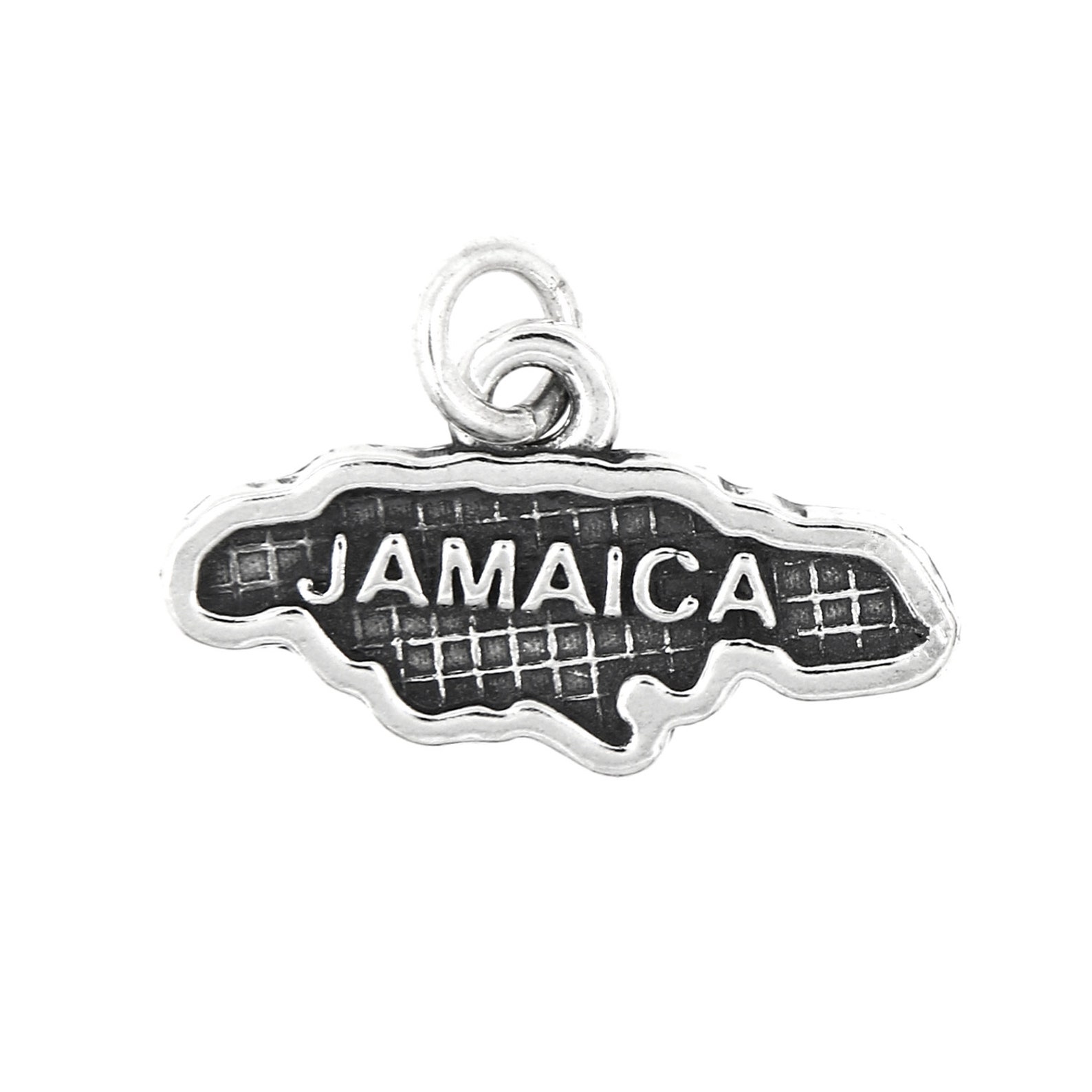 Sterling Silver Map of Jamaica Travel Charm with Options Etsy