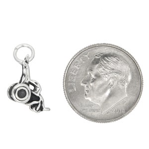 925 Sterling Silver Hospital Wheelchair Charm - Handicap Awareness Pendant For Necklace Or Bracelet - View #3