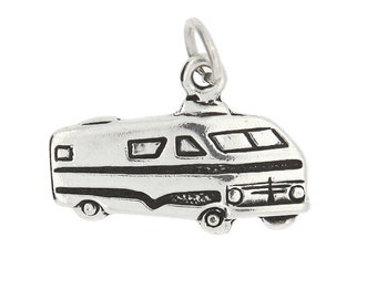 Sterling Silver RV Motor Home Charm (with Options)