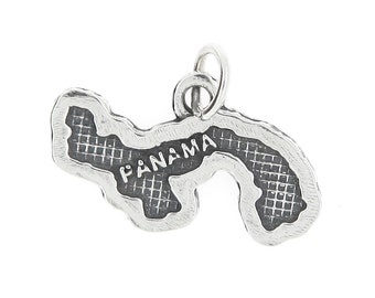 Sterling Silver Croatia Country Map Charm / Pendant – 925 Silver, No Stone