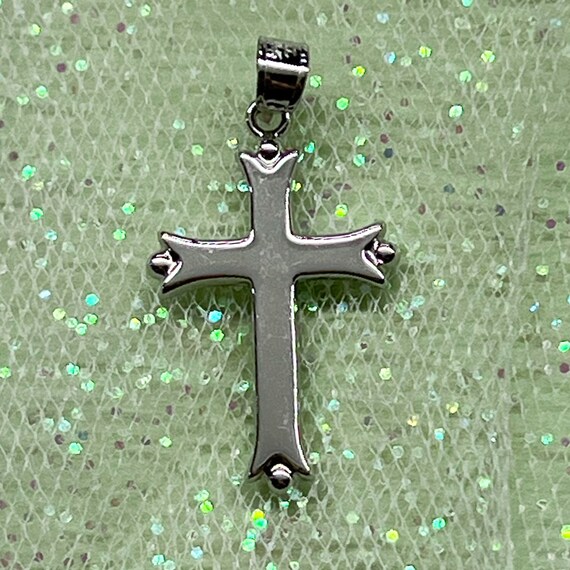 Extra Small Fleuree Cross Charm Gold-plated Sterling Silver Extra Small Fleuree Cross Charm Gold-plated Sterling Silver