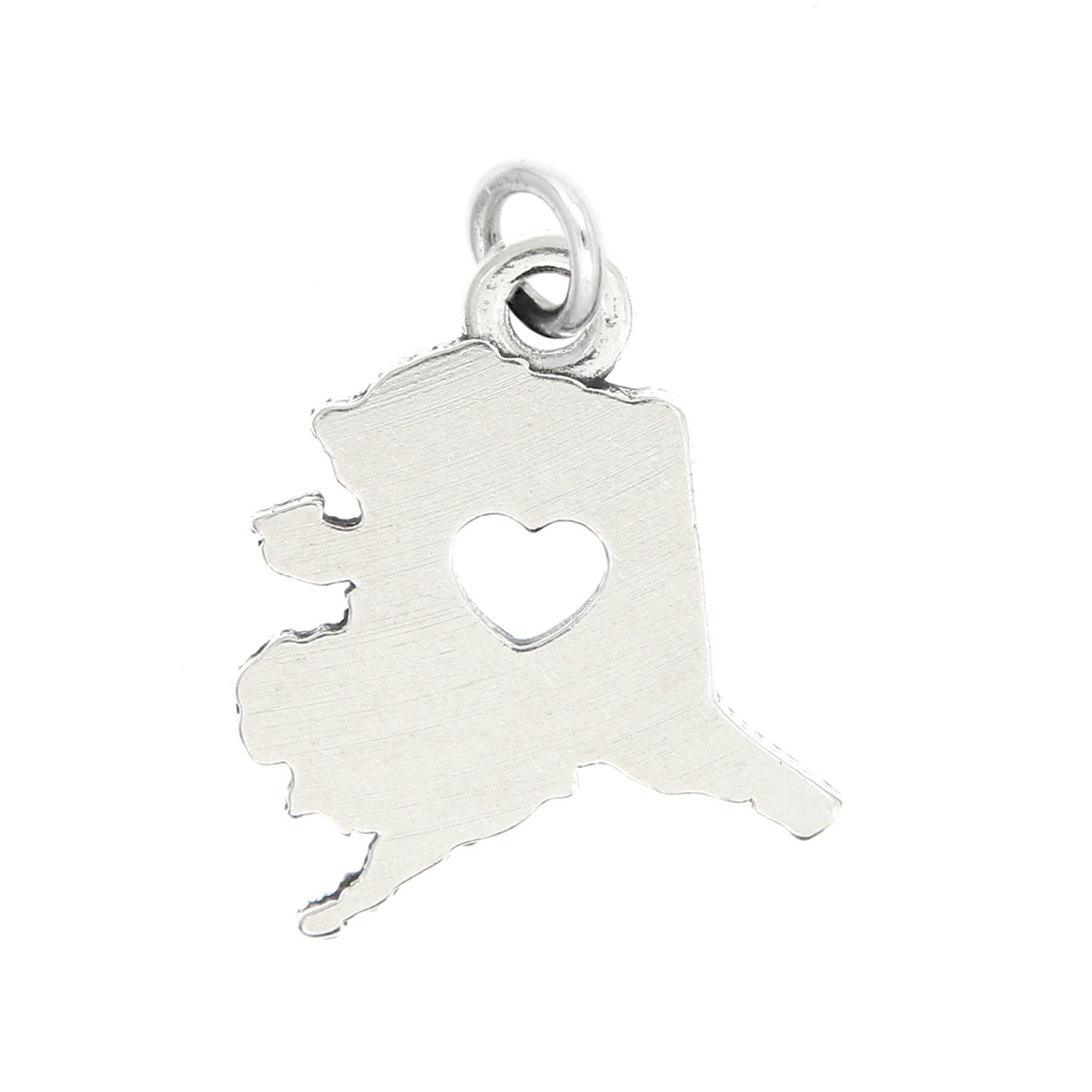 LGU® Sterling Silver Oxidized Travel Map of Guam Charm With Options 