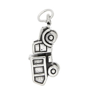 Sterling Silver Construction Dump Truck Charm 3d Charm with Options - Etsy