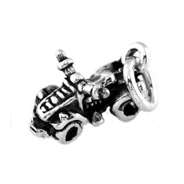 Sterling Silver Four Wheeler Charm (3d Charm) -with Options