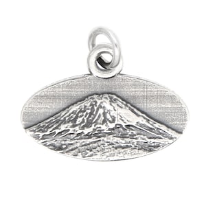 Mount Fuji Japan Volcano Sterling Silver Charm -with Options