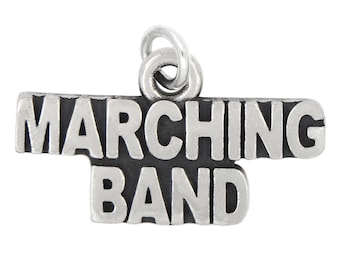Sterling Silver Marching Band Charm -with Options