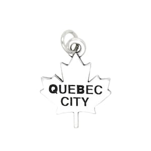 Quebec City Canada Sterling Silver Charm