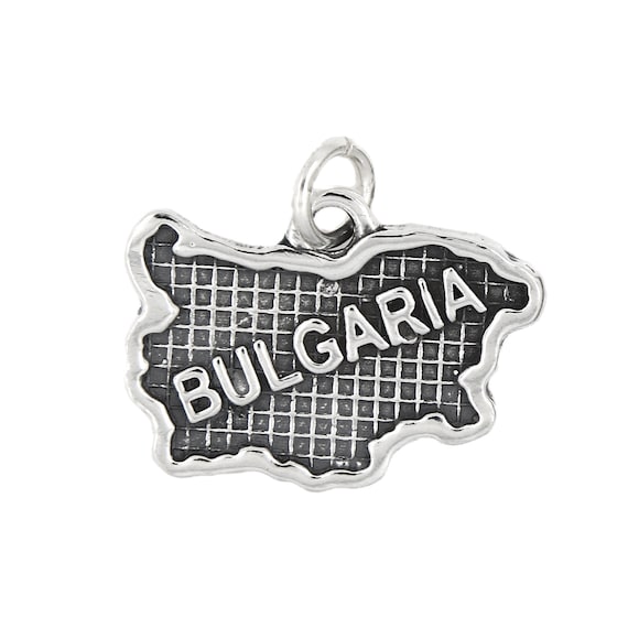 Bulgaria Travel Charm Sterling Silver with options