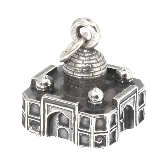 Taj Mahal Pendant 1 Piece Silver Taj Mahal Charm India 