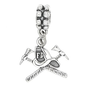 thumbnail image 2 of Genuine 925 Sterling Silver Firefighter Hat Charm - Perfect Pendant For Bracelets & Necklaces 2 of 4