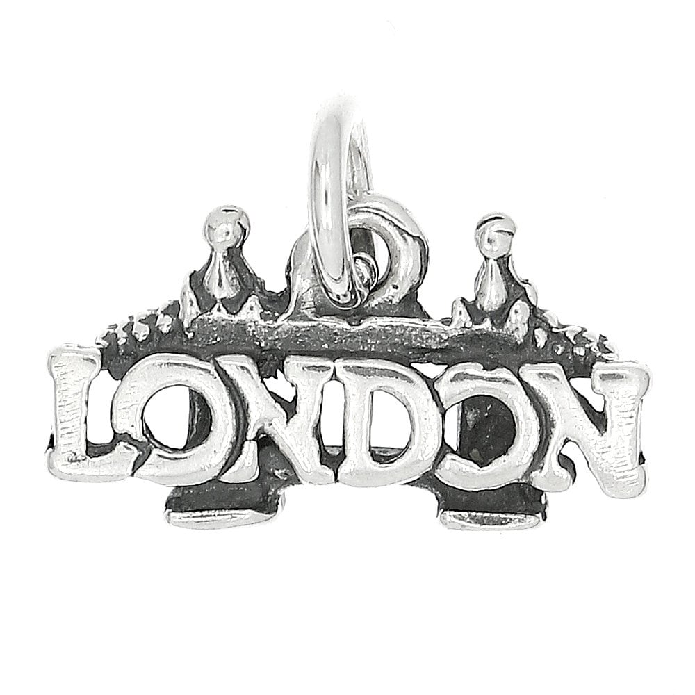 SILVER LONDON BRIDGE/CENTRAL LONDON CHARM W/SPLIT RING SILVER LONDON BRIDGE/CENTRAL LONDON CHARM W/SPLIT RING