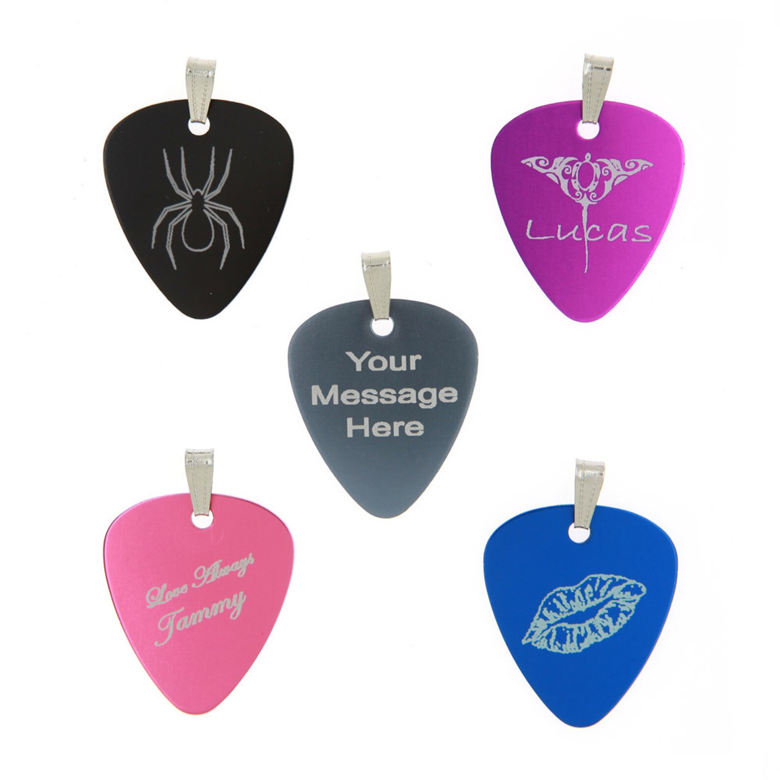Keepsake Personalized Custom Made Guitar Pick with Necklace Etsy