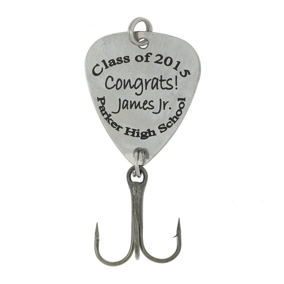 LGUTM Hook Fishing Lure Graduation Gift With Name and School Name Ships in  1-3 Business Days -  Canada