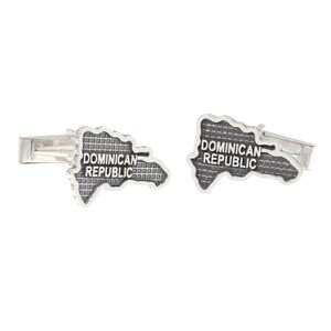Dominican Republic Sterling Silver Cuff Links Cufflinks