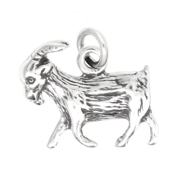 Sterling Silver Livestock Goat Charm (3d Charm) -with Options