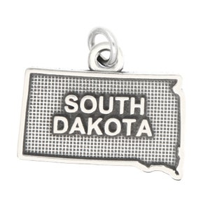 South Dakota  LGU Sterling Silver State Charm -with Options