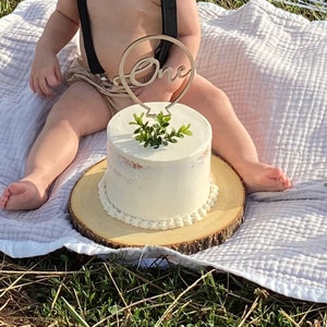 Découpage personnalisé pour 1er anniversaire de bébé, un gâteau pour premier anniversaire, une décoration de gâteau Smash un an pour son premier anniversaire image 2