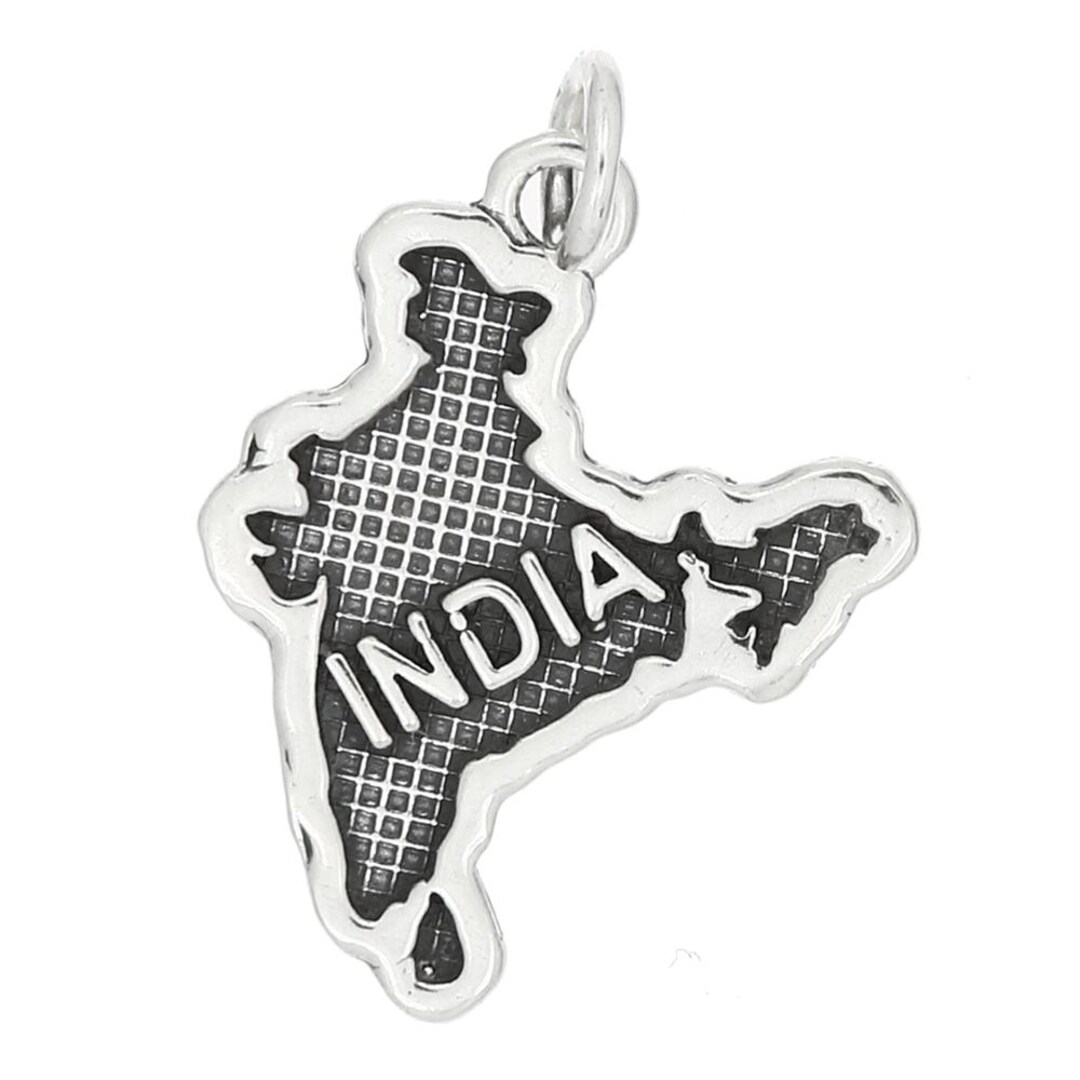 Sterling Silver Belize Map Charm Or Pendant - 925 Silver, Travel Jewelry Souvenir