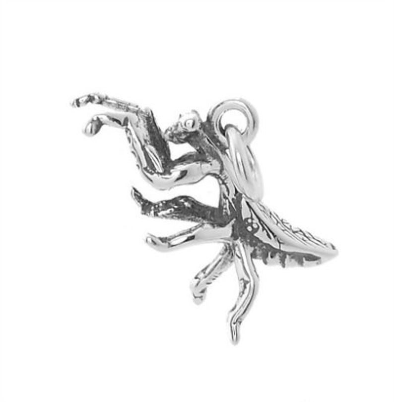 Sterling Silver Praying Mantis Charm with Options Charm Only