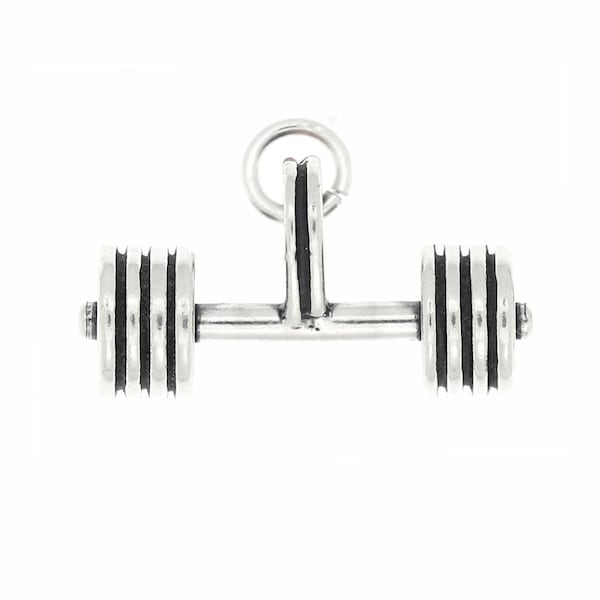 Barbell Charm Etsy