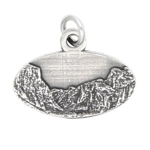 Yosemite National Park Sterling Silver Oxidized California Park Charm -with Options