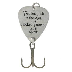 Fishing Lure Love Themed LGU Personalized Hook Love Theme Anniversary Valentine&#39;s Day Couple Theme with Options