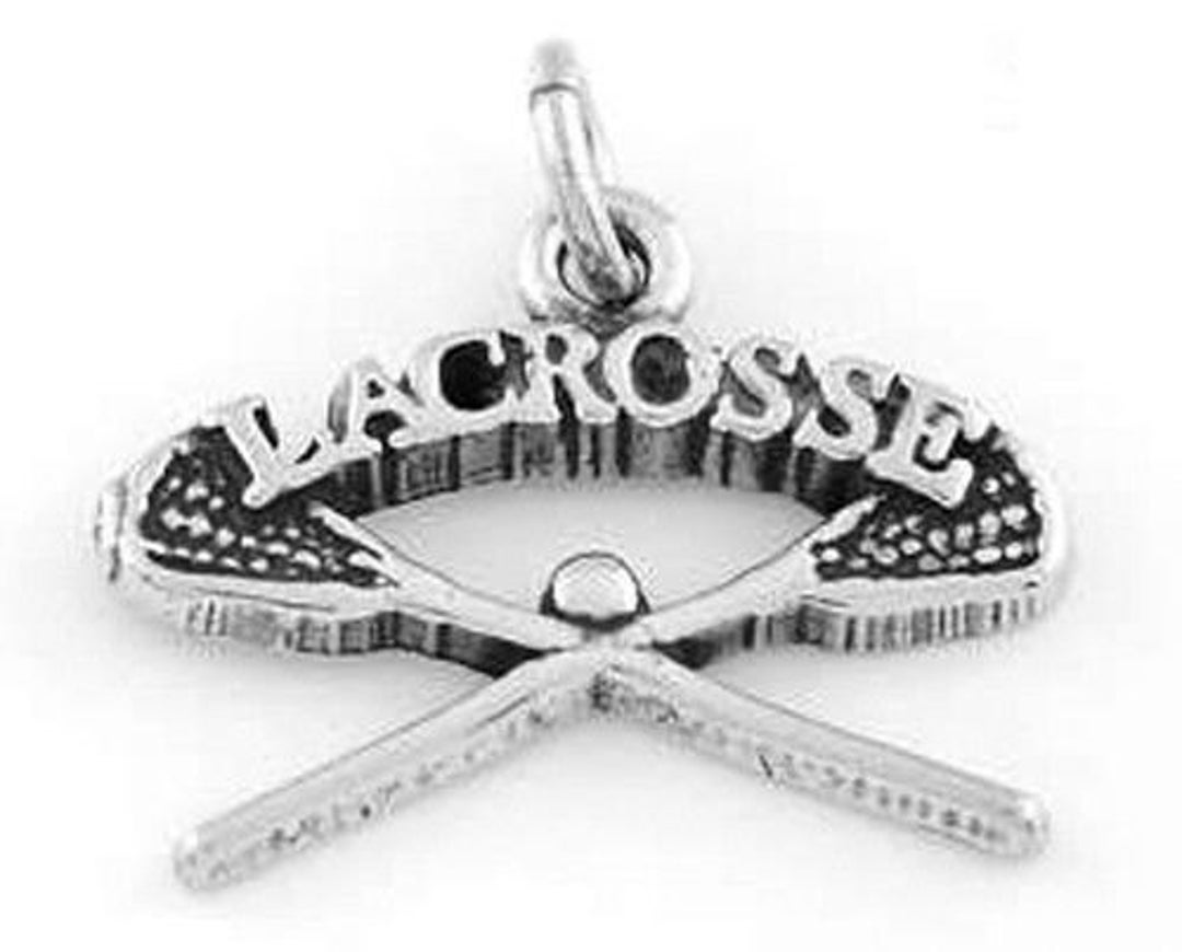 Sterling Silver Pair of Lacrosse Sticks Charm Etsy