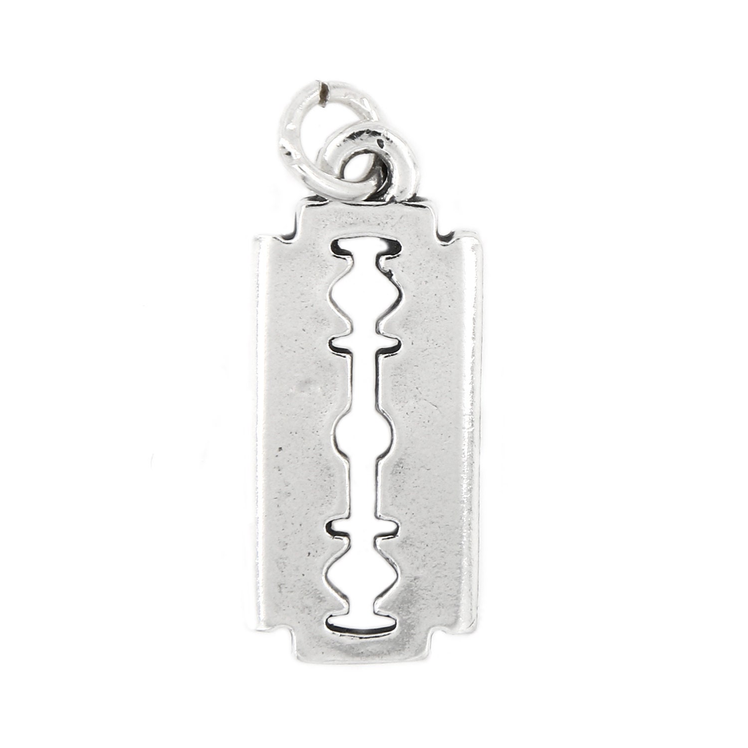 Razor Blade Silver Necklace & Pendent Emo Goth Cool Fashion 