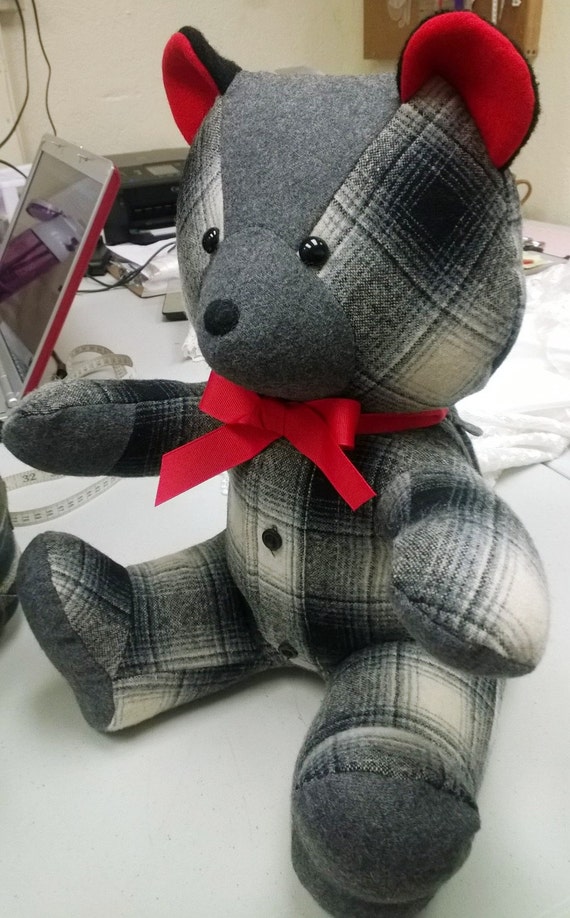 make a teddy out of old clothes