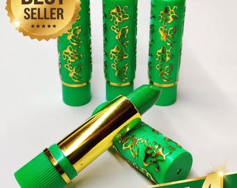 Barra de labios natural marroquí / Tinte labial herbal hecho a mano, hidratación 24 horas (Paquete de 4)