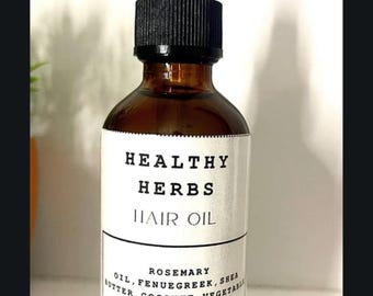 Miscela di oli per la crescita dei capelli a base di rosmarino e fieno greco, trattamento nutriente per il cuoio capelluto.