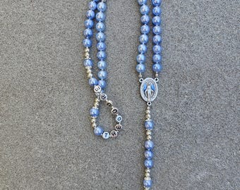 Handmade Custom Name Catholic Rosary Beads for Prayer and Devotion. Message me for bead options and design.