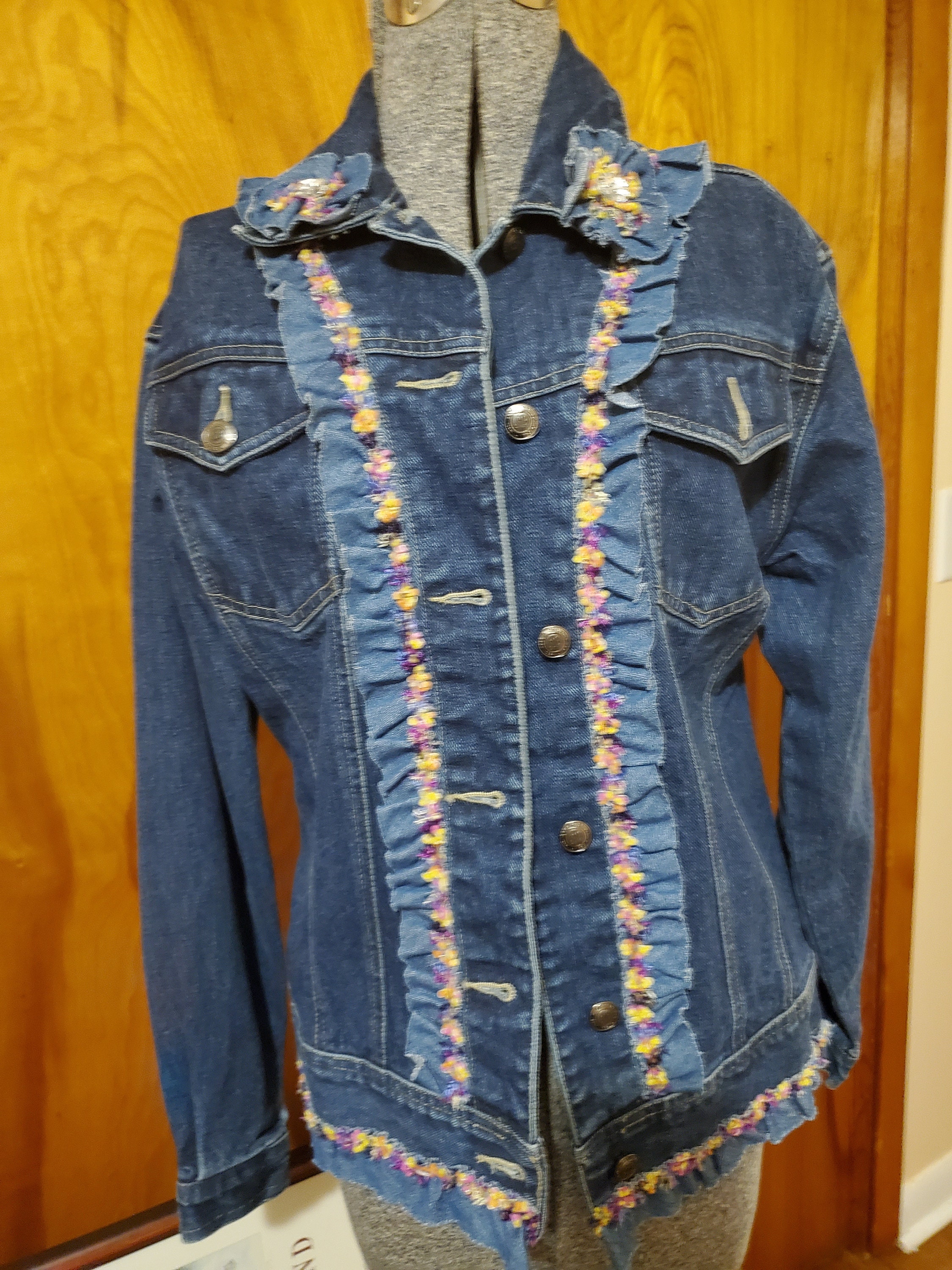 Jean Jacket Embellished Jacket Hippy 